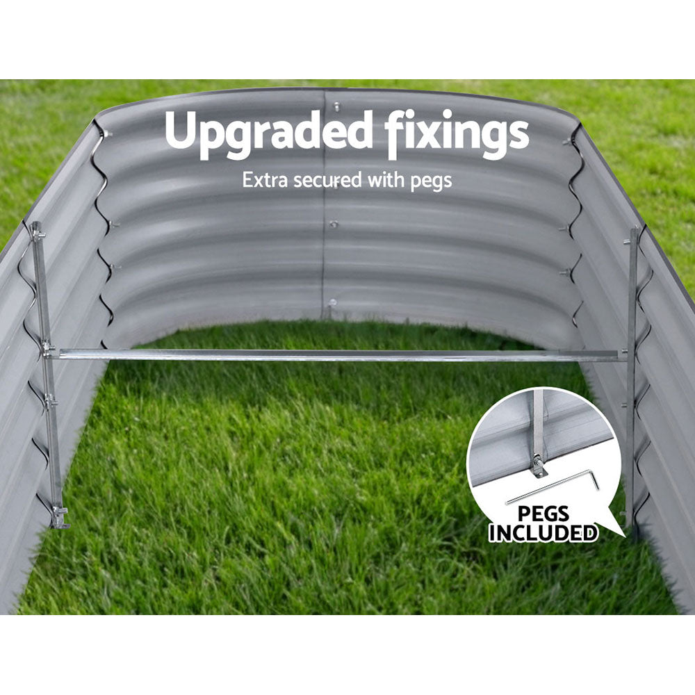 2 x Raised Garden Bed 240X80X42cm