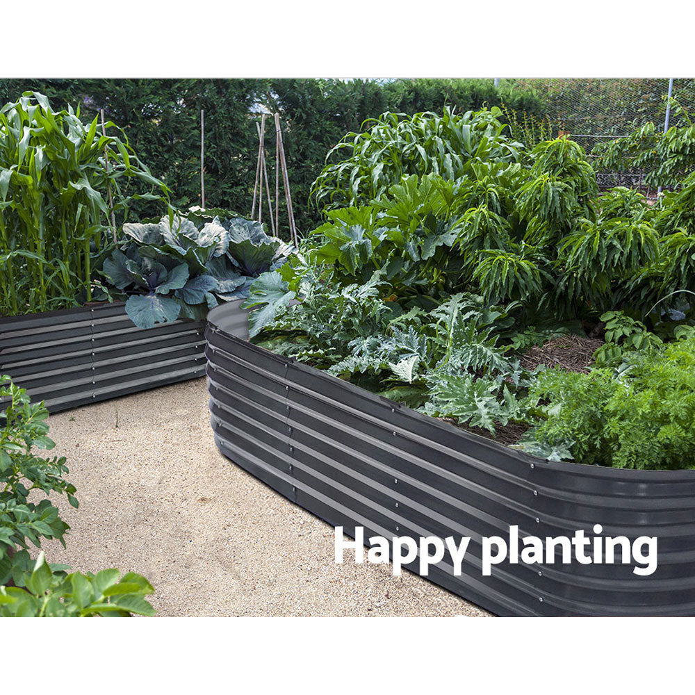 2 x Raised Garden Bed 240X80X42cm
