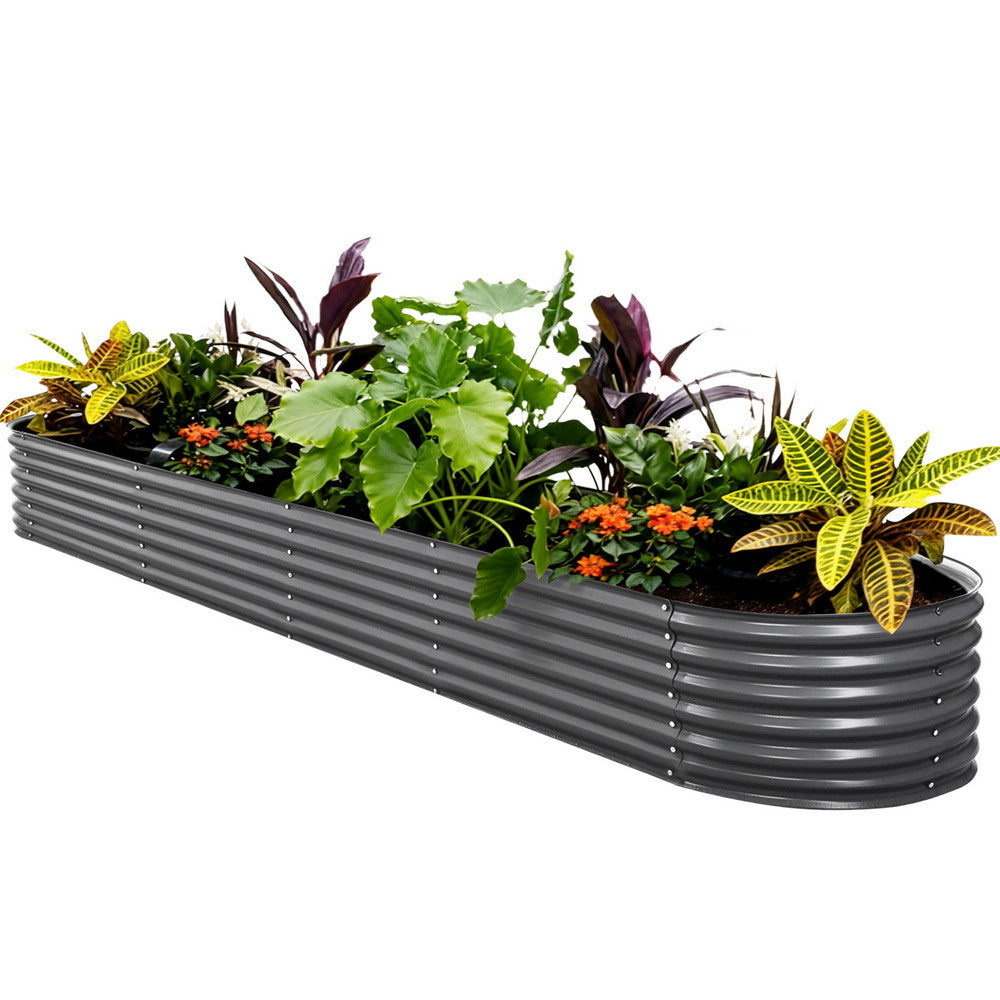 Raised Garden Bed 320X80X42cm Oval