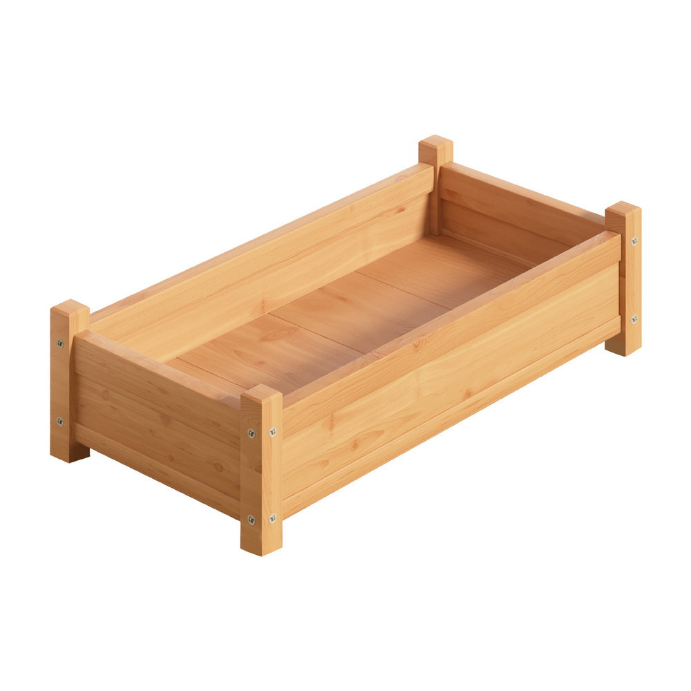 Rasied Wooden Garden Bed 65x33x16cm