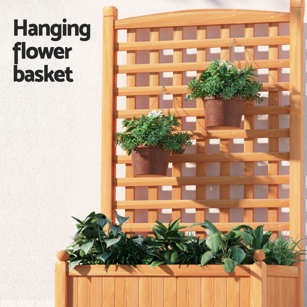 2 X Raised Garden Bed Wooden 64x35x115cm