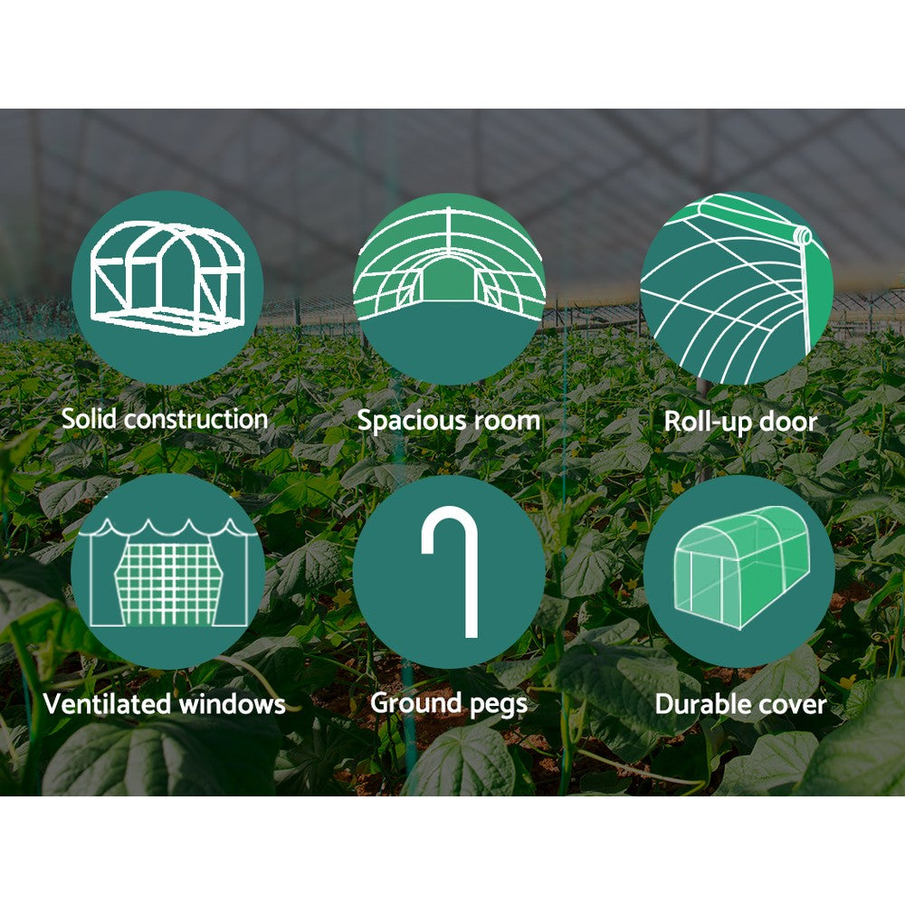 Walk In Greenhouse 6x3x2M