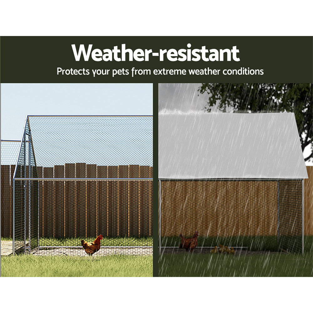 Chicken Coop Cage 3x6x2m