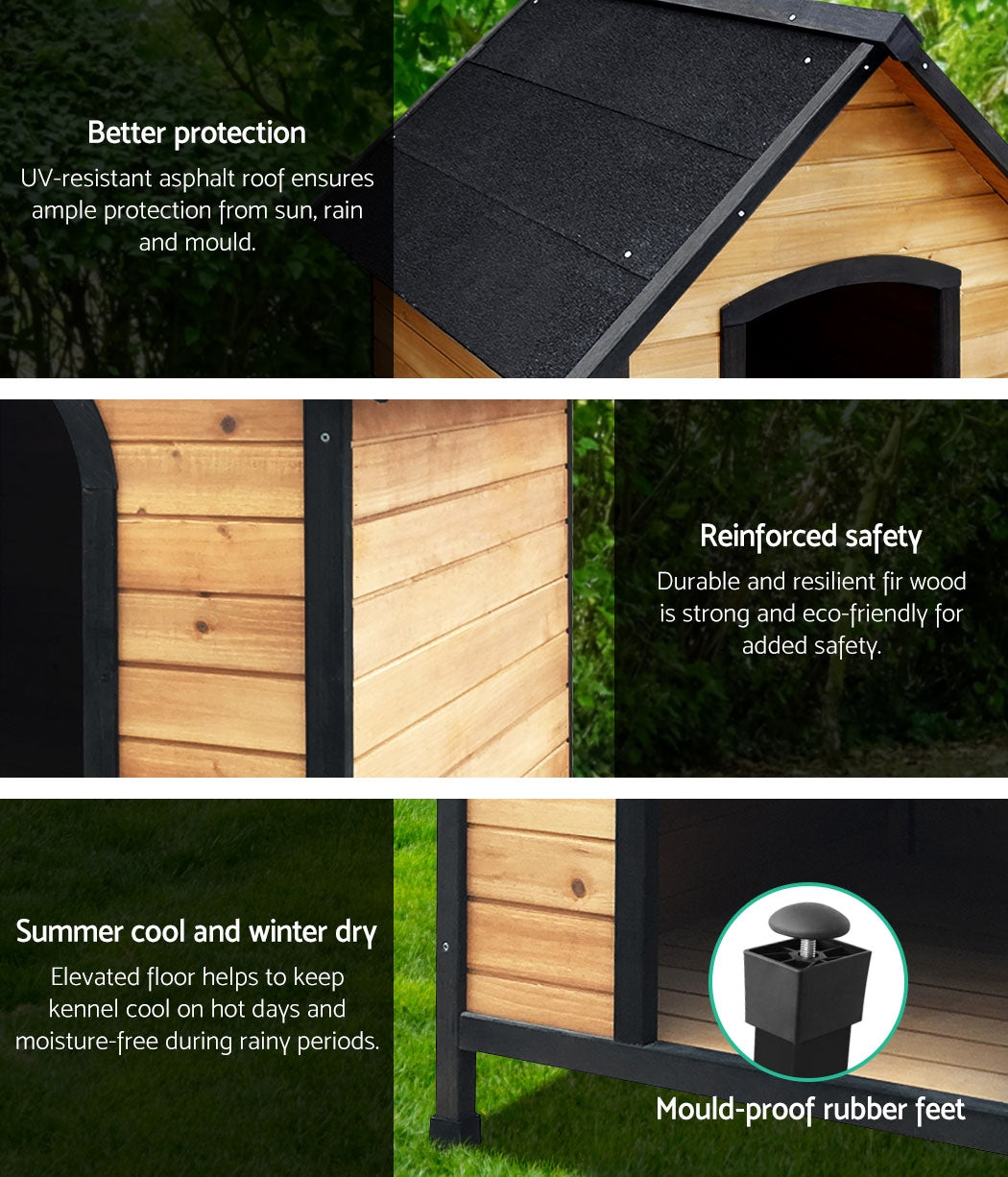 Wooden Dog Kennel Extra Large