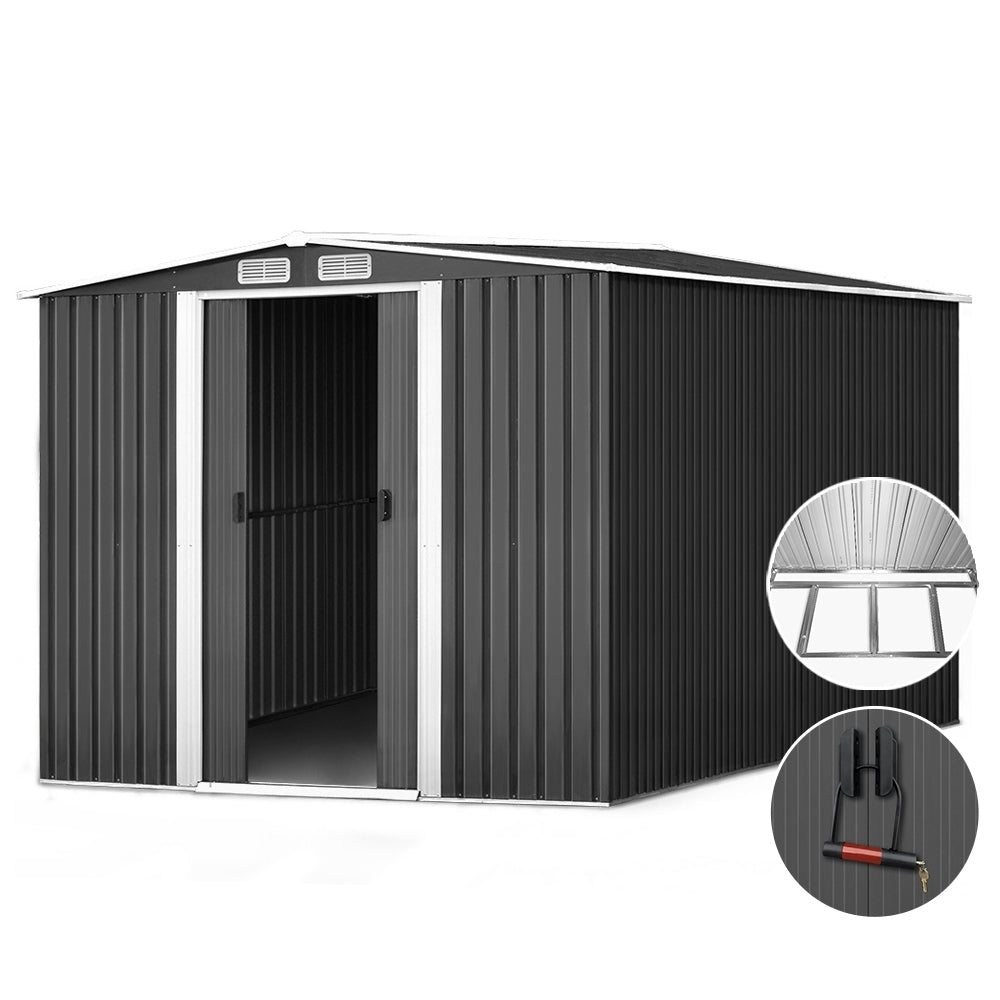Garden Shed with Sliding Door 2.58x3.14M