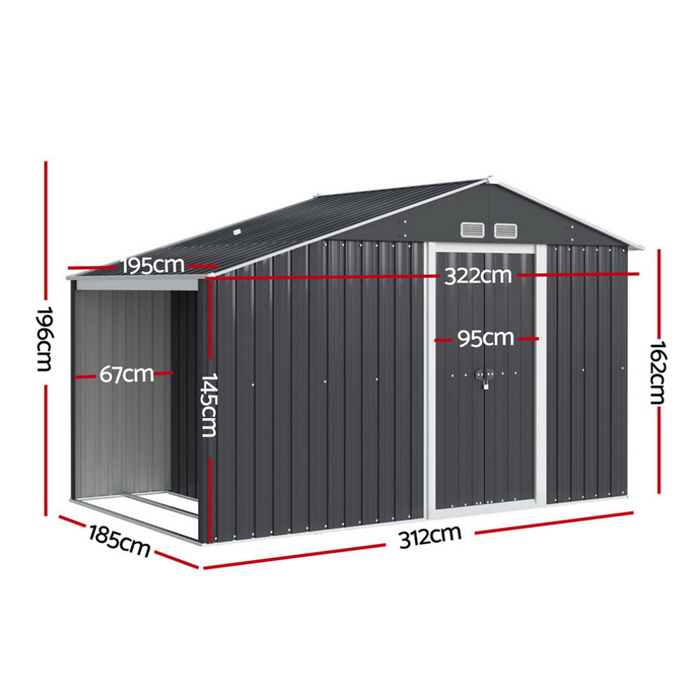 Garden Shed 3.22x1.96M