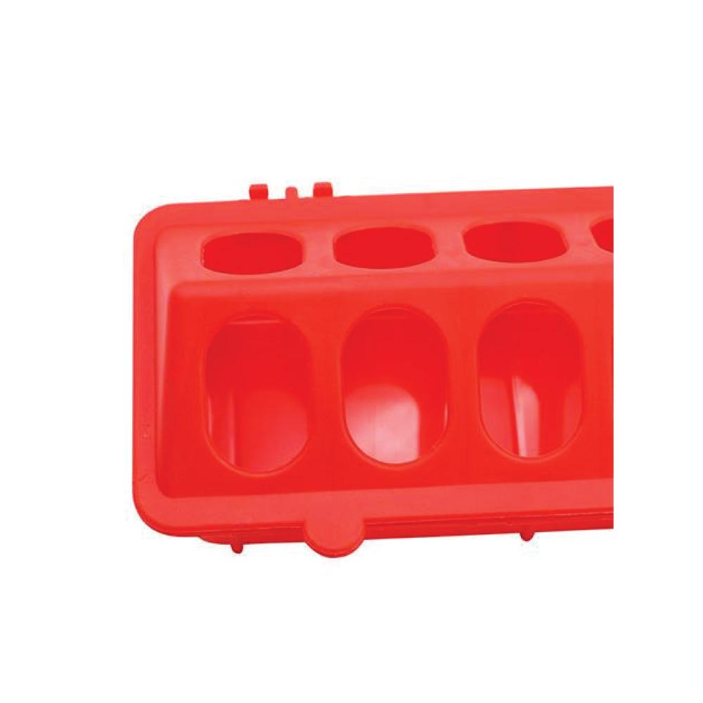 Chicken Feeding Trough Red