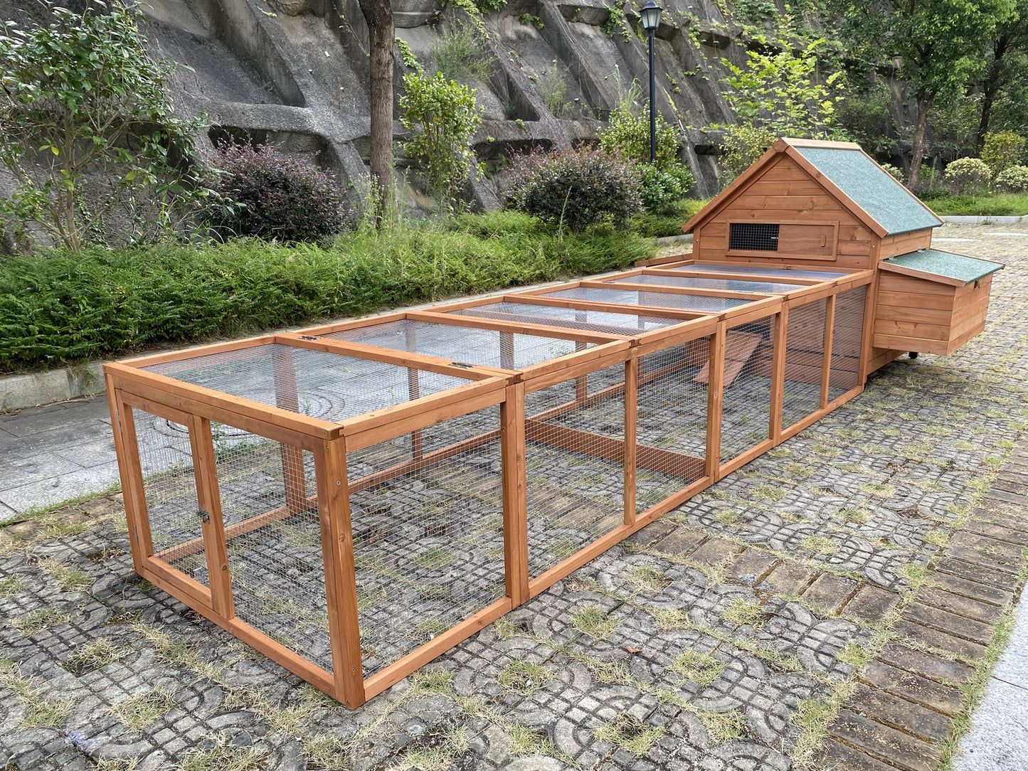 Double Deluxe Chicken Coop with Run