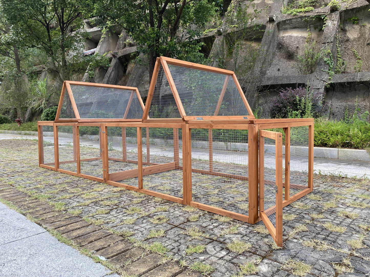 Double Deluxe Chicken Coop with Run