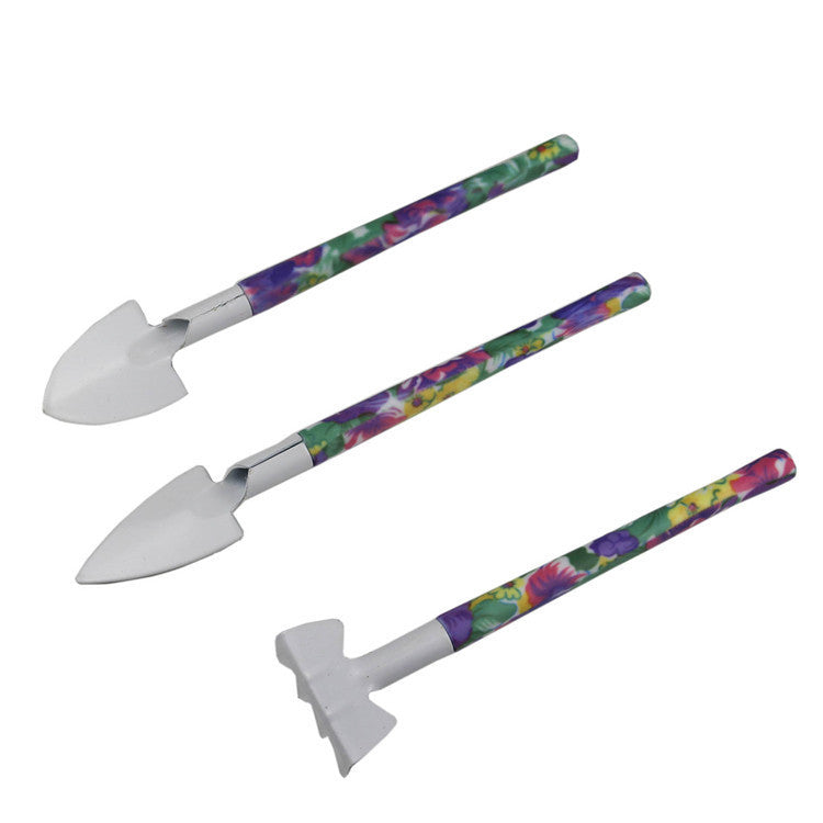 Purple 5-Piece Compact Gardening Set & Case