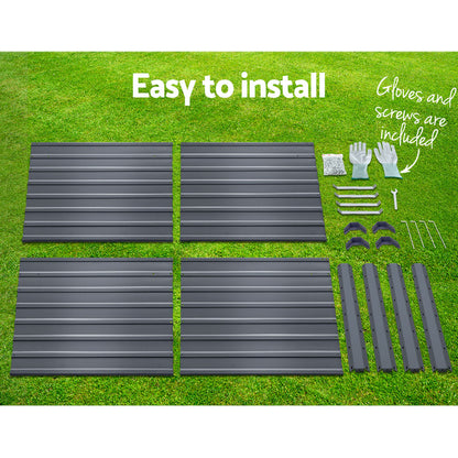 2x Raised Garden Bed Instant Planter 100 x 100 x 77cm