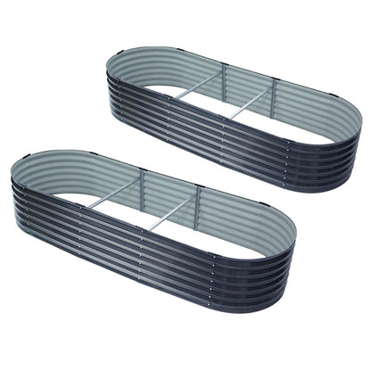 2 x Raised Garden Bed 240X80X42cm