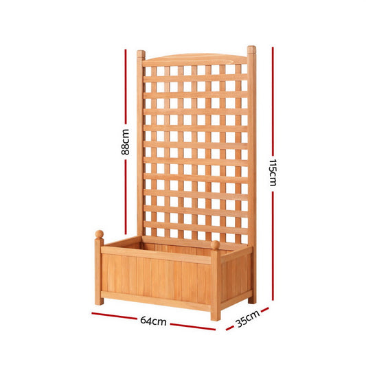 2 X Raised Garden Bed Wooden 64x35x115cm