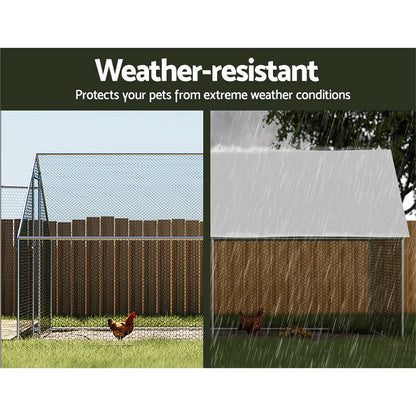 Chicken Coop Cage 3x6x2m
